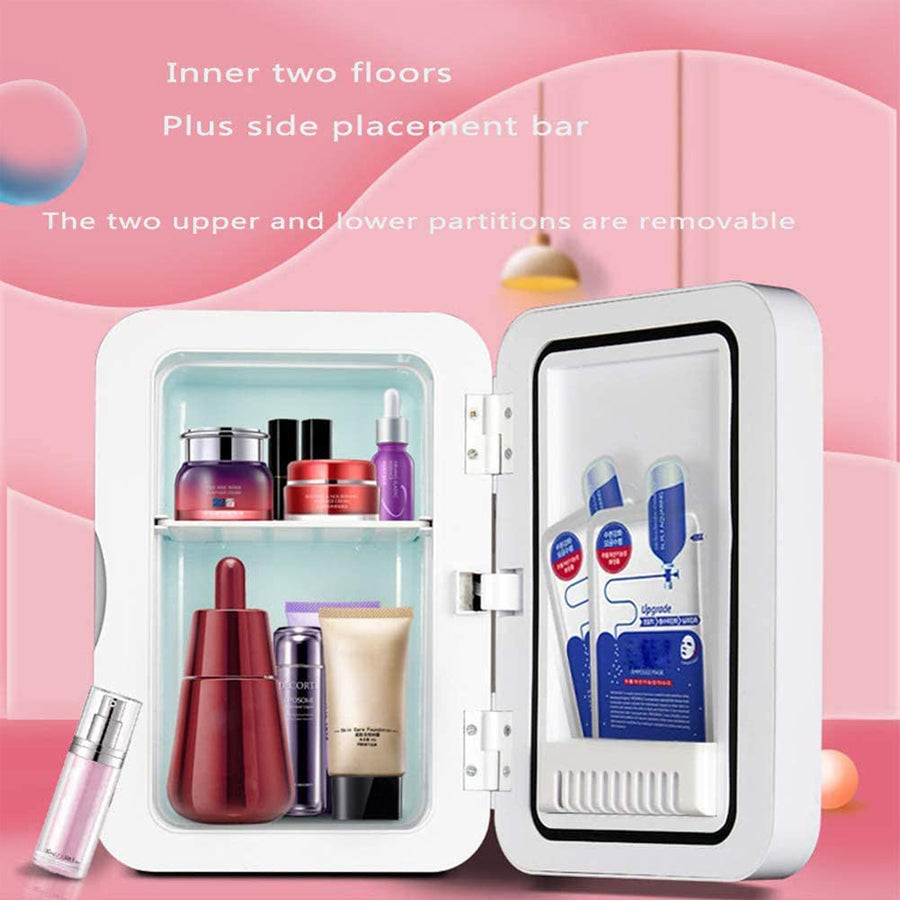 Mini-Makeup Fridge with Mirrior